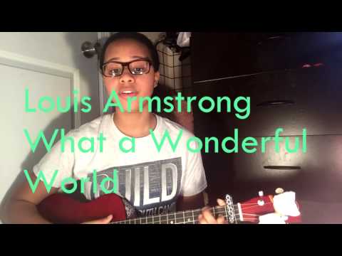 Louis Armstrong - What a Wonderful World | Baritone Ukulele Cover