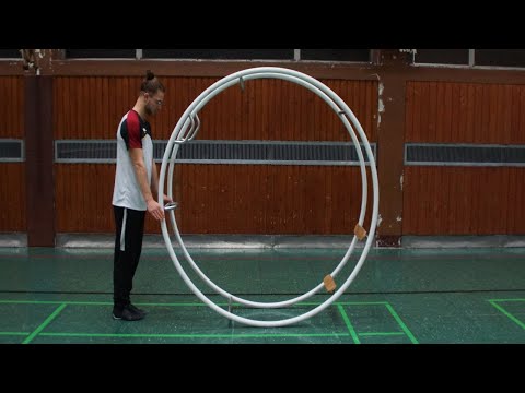 Rhönradturnen: Übung 1 Sprung Grätschsitz  - Die Absprungsposition (3)