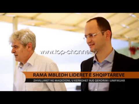 Rama mbledh liderët e shqiptarëve në Maqedoni - Top Channel Albania - News - Lajme