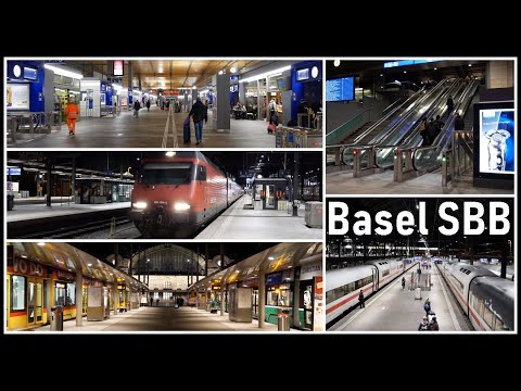 Train Station Basel SBB / Frühmorgens am Bahnhof Basel SBB,  Schweiz