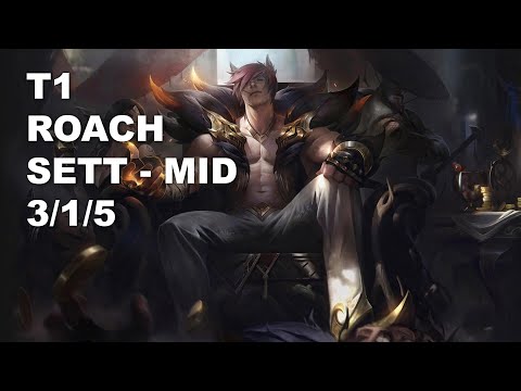 T1 Roach Mid Sett vs Twisted Fate - KR Challenger Rank Game 10.7