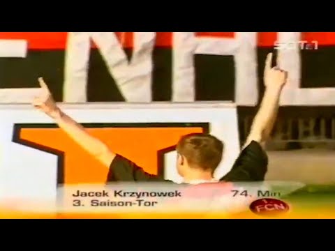 Jacek Krzynówek gol Nürnberg - Wolfsburg 3-0 Bundesliga 30.03.2002