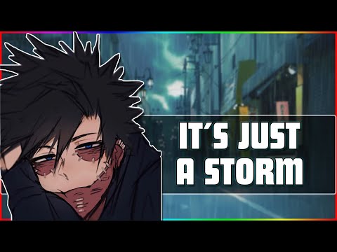 [ASMR] Dabi Comforts You During a Storm (Dabi x Gender Neutral Listener) Roleplay |My Hero Academia|