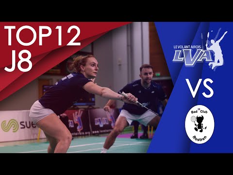 2022-2023 − INTERCLUBS TOP12 − J8 → Le Volant Airois / Bad'Club Rostren