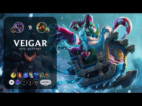 Veigar Support vs Nautilus - KR Grandmaster Patch 13.4