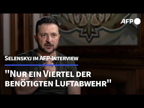 Selenskyj: Ukraine hat nur ein Viertel der benötigten Luftabwehr | AFP