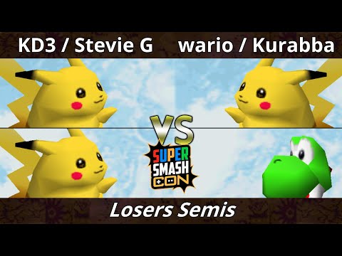 SSC 2022 Losers Semis - wario & Kurabba Vs. KD3 & Stevie G - SSB64 Smash Bros Tournament