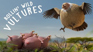 Download the video "ROLLIN' SAFARI - 'Vulture' - what if animals were round?"