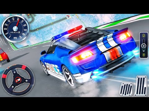 Police Car Stunts Racing Driving - Impossible Mega Ramp Car Simulator - Android GamePlay #3