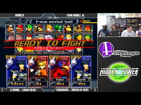 Hidden Power (May 2018): Melee Doubles RR - A Rookie + Logan (Blue) vs. Ragnarock + Sickolas (Red)