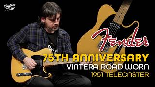 Video thumbnail for FIRST LOOK | Fender 75th Anniversary Vintera Road Worn 1951 Telecaster | EMPIRE MUSIC by Empire Music