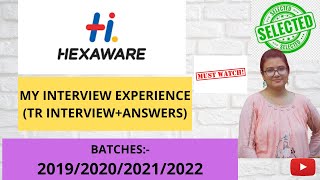 Download the video "My Hexaware Interview Experience |Technical|Interview questions+answers | Non-CS | Selection mail"