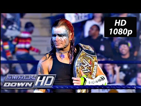 Jeff Hardy celebrates his WWE Championship victory WWE SmackDown Dec. 19, 2008 HD