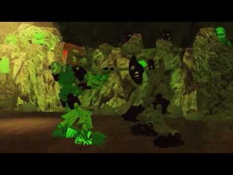 Lego Bionicle: Infected Lewa vs Onua -3d animation (Blender)
