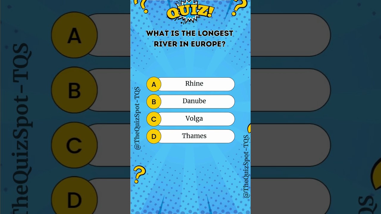 Can You Name Europe's Longest River? 99% Fail This Quiz!
