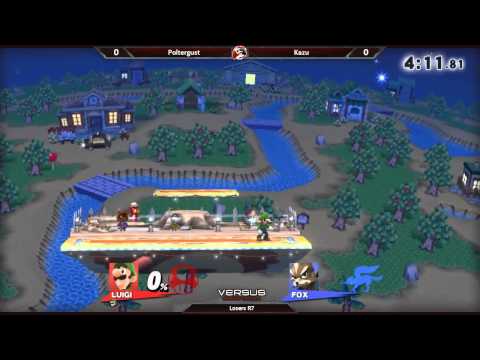 Smash 4 Versus Weekly 8/13/15 - Losers R7 - Poltergust (Luigi) vs Kazu (Fox/Mario)
