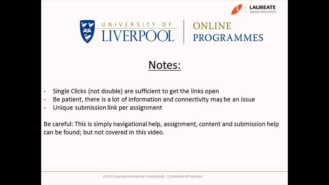 First Module Navigation