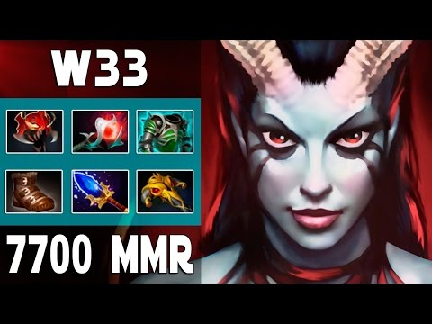 DOTA 2 - W33 QUEEN OF PAIN GAMEPLAY - 7600 MMR