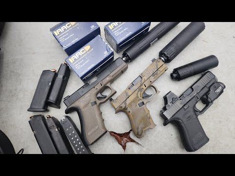 YHM R9 - Silencerco Octane 9 - CGS Mod 9sk - Glock 17 & PSA Dagger