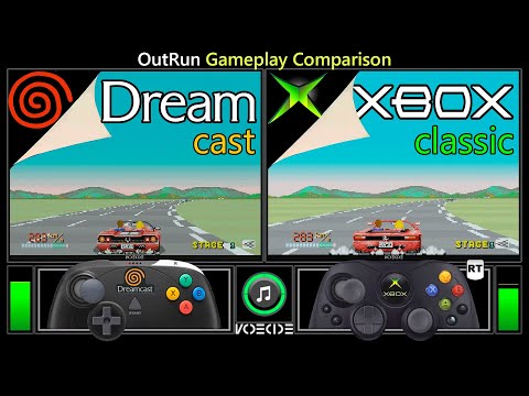 OutRun (Dreamcast vs Xbox Classic) Gameplay Comparison