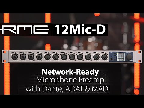 RME 12Mic-D 12-channel Dante/MADI Microphone Preamp