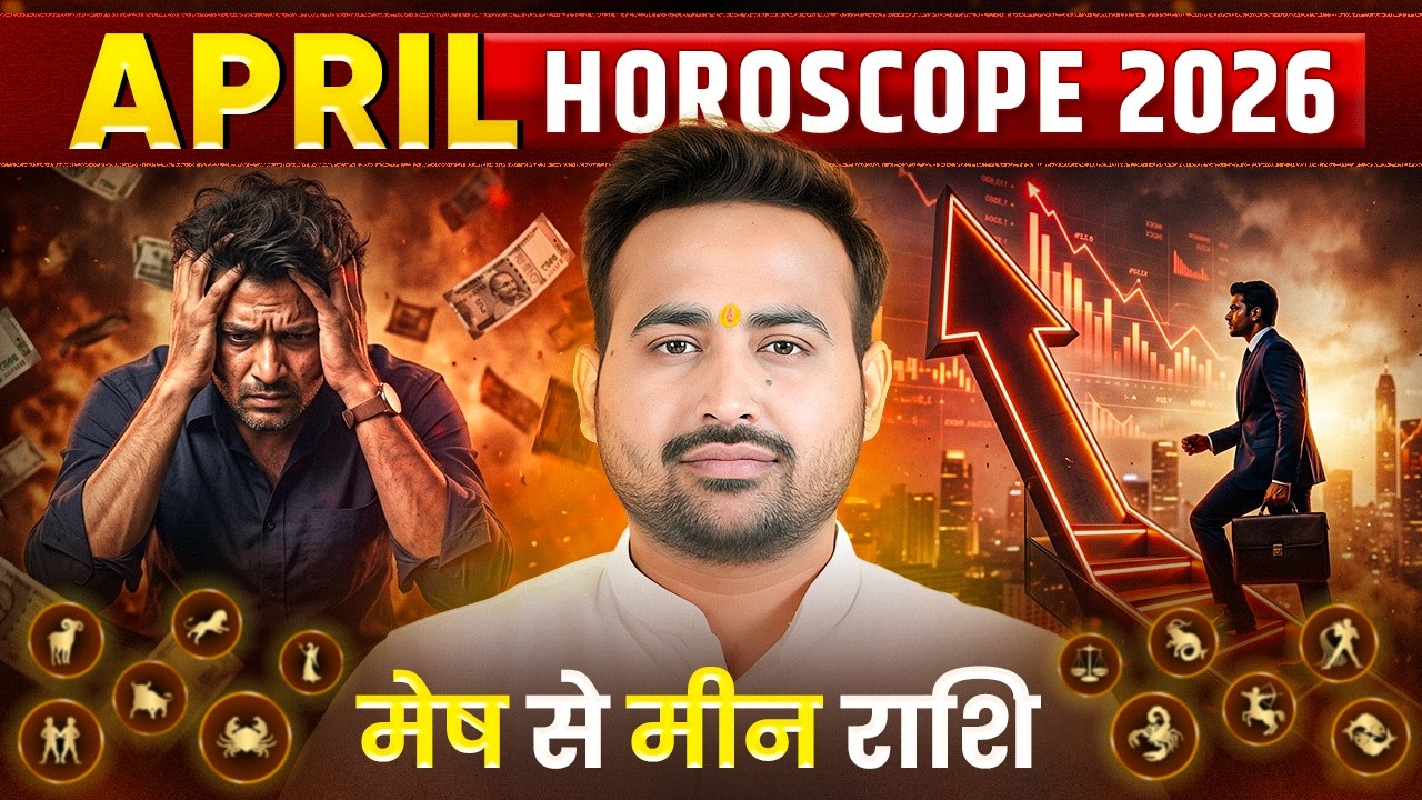April Horoscope 2026 | Mesh se Meen Rashi ka Rashifal | Monthly Horoscope 2026 | Astro Arun Pandit