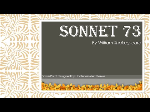 Sonnet 73 by Shakespeare