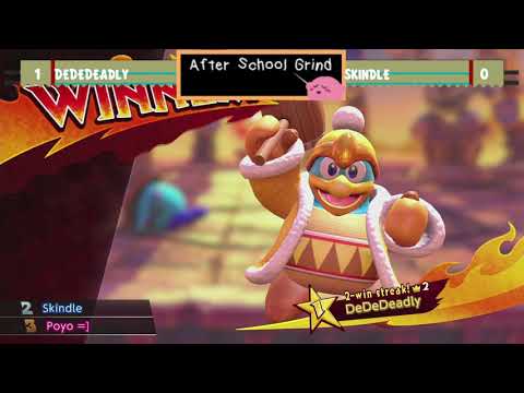 DeDeDeadly (King Dedede) vs Skindle (Whip) - Kirby Fighters 2 - ASG3