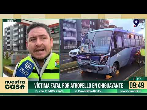 Hombre muere atropellado por micro en Chiguayante: habría cruzado por paso no habilitado