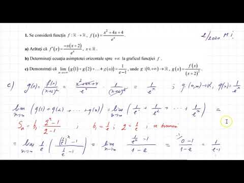 TESTE DE ANTRENAMENT, BACALAUREAT, SUBIECTUL III 1-   LIMITE DE ȘIRURI