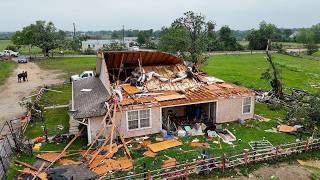 Springtown Texas Tornado Aftermath | Homes Destroyed by Devastating Storm