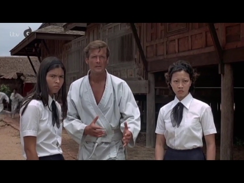Roger Moore, karate clip from Bond film The Man with the Golden Gun