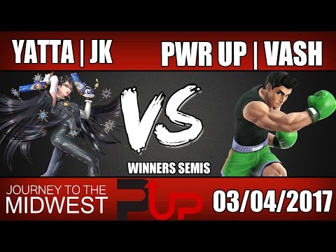 Yatta | JK (Bayonetta) vs Power Up | Vash (Little Mac) Winners Semis - Journey To the Midwest