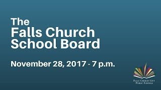 School Board Special Meeting - November 28, 2017
