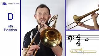 Beginner Jazz Trombone: Lesson #3 - First Five Notes in Bb Major Scale