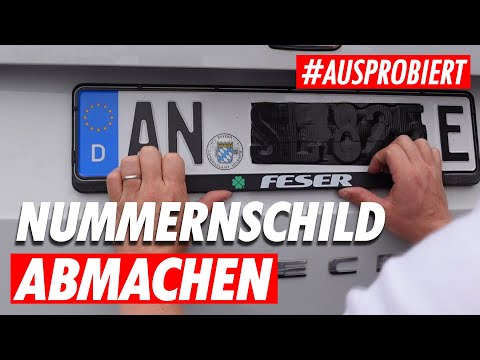 Nummernschild abmachen 🚗👍