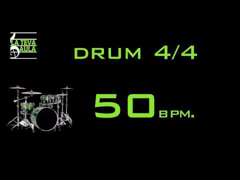 50 BPM - 4/4 DRUM TRACK - ROCK