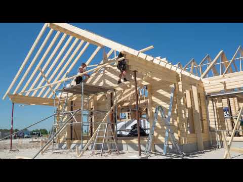 Christian Panbo Hausbau im Zeitraffer als Timelapse. Bau eines Muster- und Ferienhauses