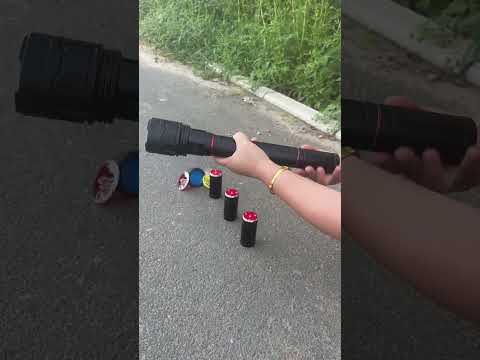 Rechargeable Powerful Laser Zoom Flashlight #ledlights #foryou #outdoors #flashlights #torch #tech