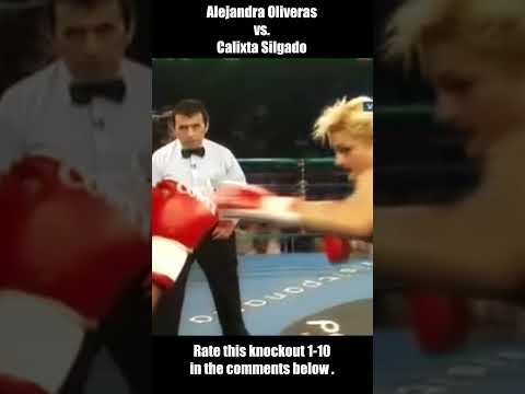 Greatest Women's knockout Alejandra Oliveras vs. Calixta Silgado 😵😲 #shorts #shortsvideo #highlights