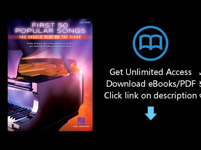 Vídeo relacionado con First 50 Popular Songs: You Should Play on the Piano