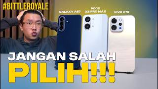 Rp7-8 Juta Mending Beli HP…? 🧐 Samsung Galaxy A57 vs POCO X8 Pro Max vs vivo V70
