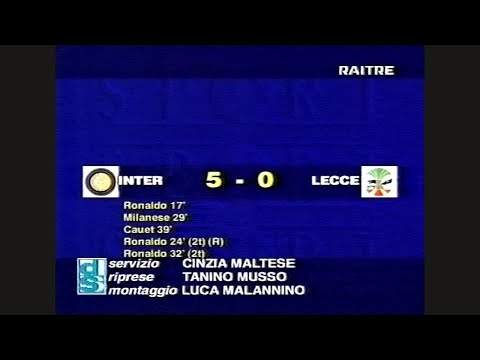 1997-98 (21^ - 15-02-1998) INTER-Lecce 5-0 [Ronaldo,Milanese,Cauet,Ronaldo(R),Ronaldo] D.S.Rai3