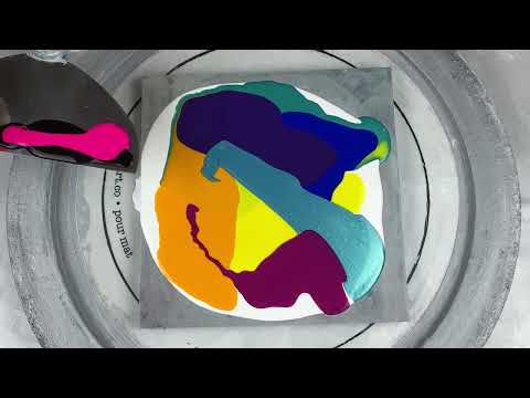 299. Sheleeart Australian Fluid Artist -  Rainbow Swipe - Scoop and Stretch