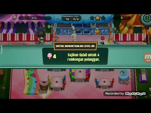Diner dash level 159 Bintang 3 - Candy Carnival