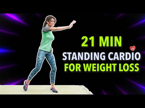 21 Min Standing Cardio Workout - Organic Dance For Weight Loss