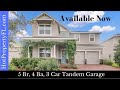 Sold in 2 Days!  Winter Garden, Florida | Solar Powered | 5 Bedrooms, 4 Baths, Loft, 3 Car Garage