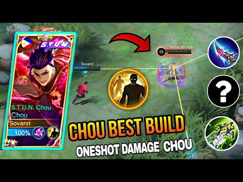 CHOU BEST BUILD 2023 FOR ONE SHOT  CHOU GAMEPLAY