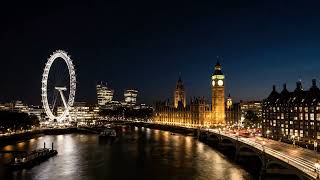 London Night Sky Timelapse Video