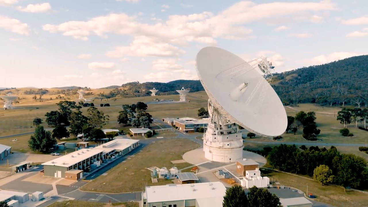 Behold the bird-eye vistas of Canberra Deep Space Communication Complex.